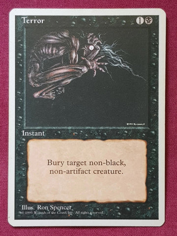"Terror" x4 - Magic The Gathering Card - 4th Edition - 4-Card Playset