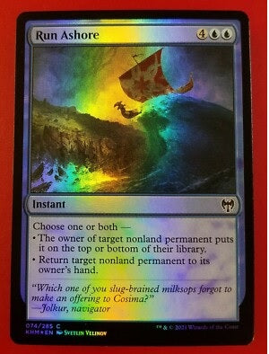 "Run Ashore" FOIL - Magic The Gathering Card - Kaldheim
