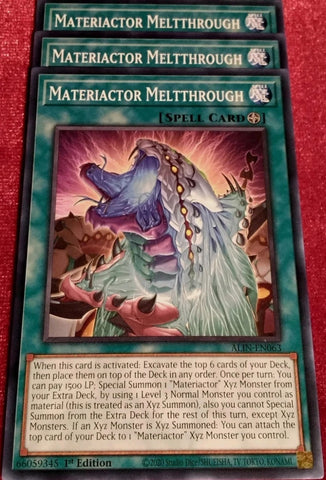 "Materiactor Meltthrough" ALIN-EN063 - Yu-Gi-Oh! - 3x Cards - Alliance Insight