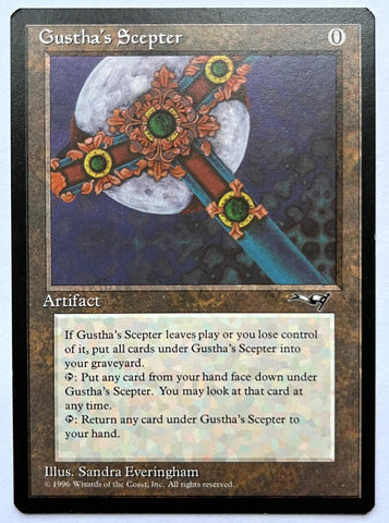 "Gustha's Scepter" x4 - Magic The Gathering Card - Alliances - 4-Card Playset