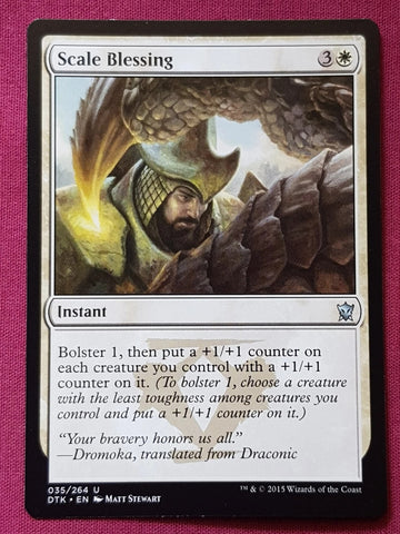"Scale Blessing" - Magic The Gathering Card - Dragons Of Tarkir