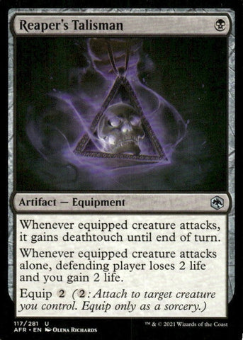 "Reaper's Talisman" x4 - Magic The Gathering - AFR 2021 - 4-Card Playset