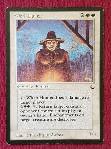 "Witch Hunter" - Magic The Gathering Card - The Dark