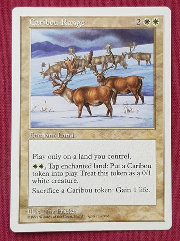 "Caribou Range" - Magic The Gathering Card - 5th Edition