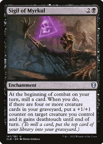 "Sigil Of Myrkul" - Magic The Gathering Card - CLB