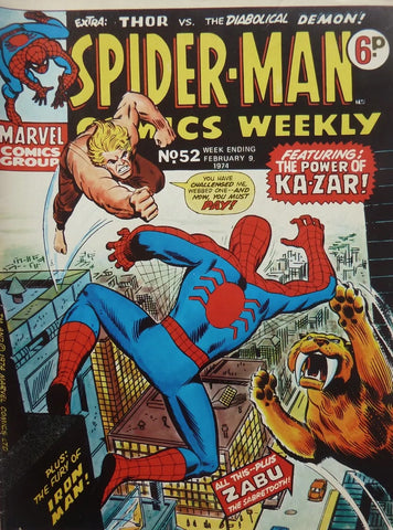 Spider-Man Comics Weekly #52 - Marvel Comics - 1974