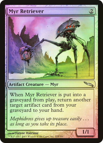 "Myr Retriever" FOIL - Magic The Gathering Card - Mirrodin