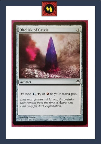 "Obelisk Of Grixis" - Magic The Gathering Card - Duel Decks