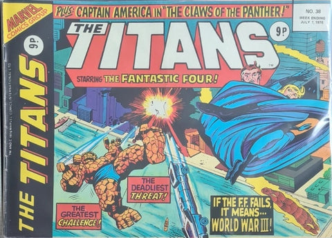 The Titans #38 - Marvel Comic / British - 1976