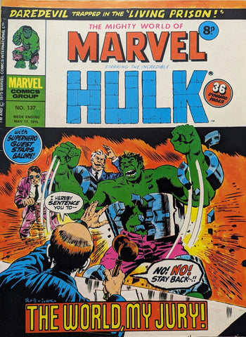 Mighty World of Marvel #137 - Marvel Comics / British - 1975