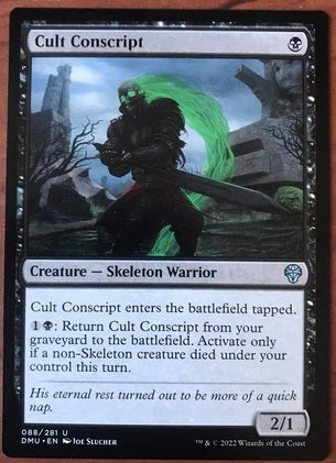 "Cult Conscript" - Magic The Gathering Card - DMU