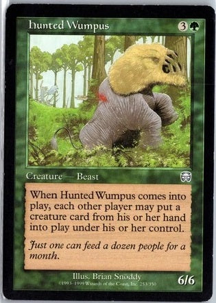 "Hunted Wumpus" x4 - Magic The Gathering - Mercadian Masques - Playset