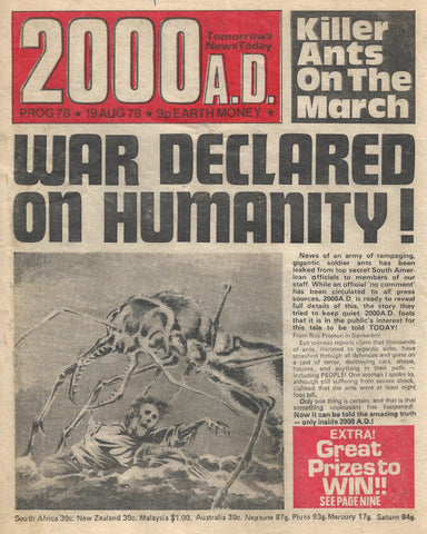2000AD Comic - Prog #78 - 19th August 1978