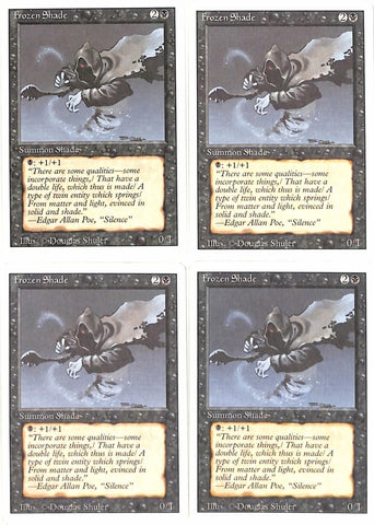 "Frozen Shade" x4 - Magic The Gathering Card - Revised - 4-Card Playset