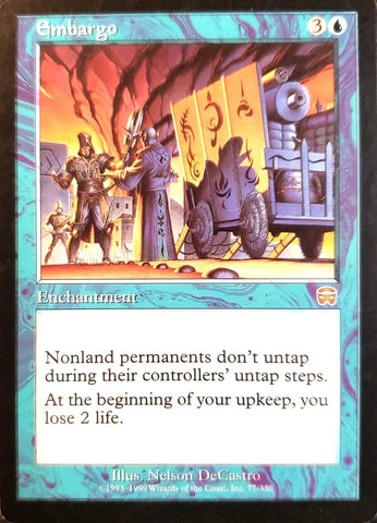"Embargo" - Magic The Gathering Card - Mercadian Masques