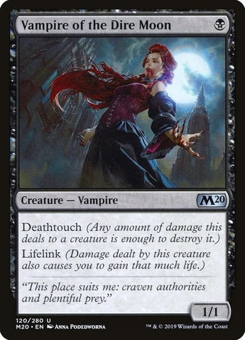"Vampire Of The Dire Moon" - Magic The Gathering - M20