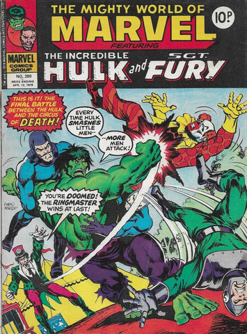 Mighty World of Marvel #289 & #290 - Marvel Comics / British - 1978