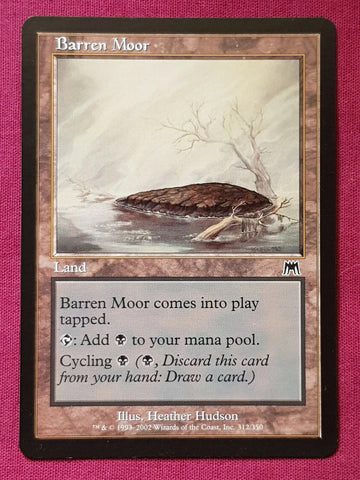 "Barren Moor" x4 - Magic The Gathering Card - Onslaught - 4-Card Playset