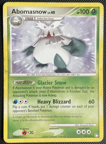 Abomasnow 19/123 - Pokémon Card - Mysterious Treasures - NON-Holo