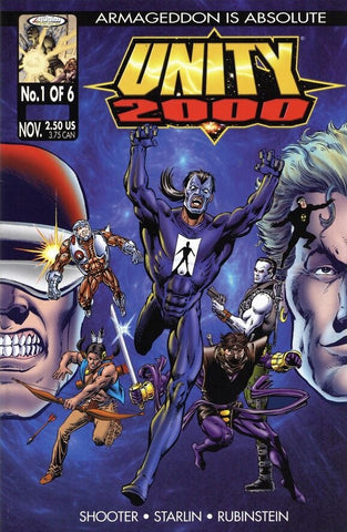 Unity 2000 #1 - Acclaim Comics - 1997 - DF Variant with C.O.A.