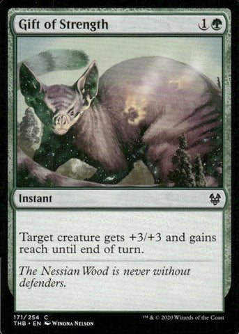 "Gift Of Strength" - Magic The Gathering Card - Theros Beyond Death