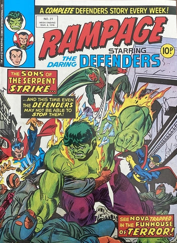 Rampage Comic #21 - Marvel Comic/British - 1978