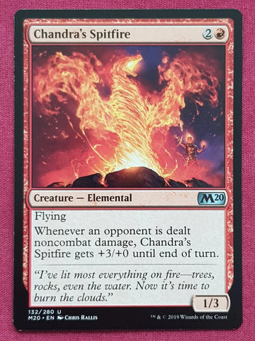 "Chandra's Spitfire" - Magic The Gathering Card - M20
