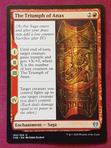 "Triumph Of Anax" - Magic The Gathering Card - Theros Beyond Death