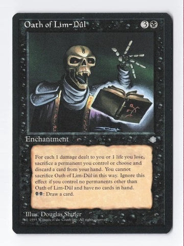 "Oath Of Lim-Dul" - Magic The Gathering Card - Ice Age