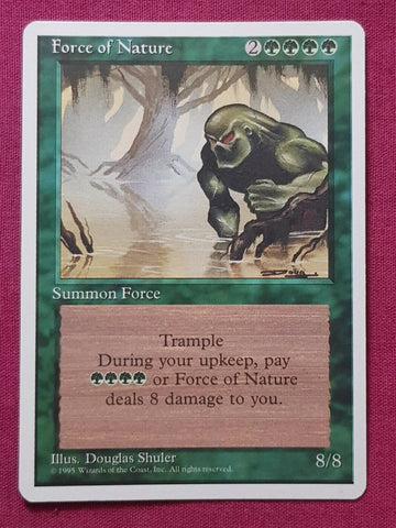 "Force Of Nature" - Magic The Gathering Card - 4th Edition