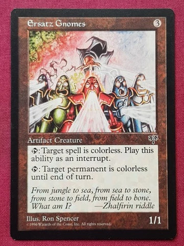 "Ersatz Gnomes" x4 - Magic The Gathering Card - Mirage- 4-Card Playset