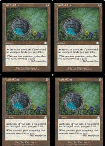 "Well Of Life" x4 - Magic The Gathering Card - Prophecy - 4-Card Playset