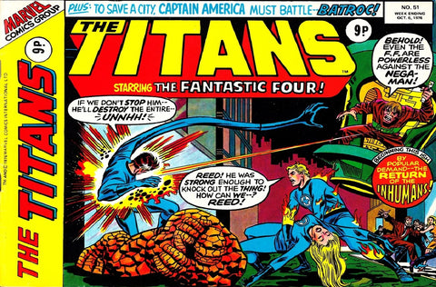 The Titans #51 & 53 - Marvel Comics / British - 1976