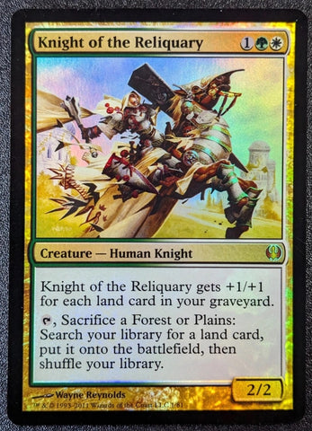 "Knight Of The Reliquary" FOIL - Magic The Gathering - Knights vs. Dragons
