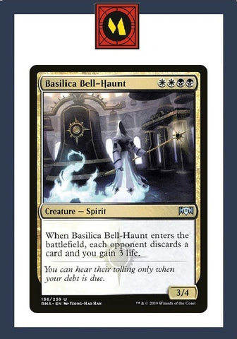 "Basilica Bell-Haunt" - Magic The Gathering Card - RNA