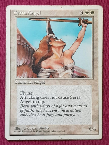 "Serra Angel" - Magic The Gathering Card - 4th Edition
