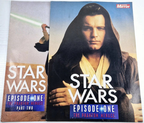 Star Wars: Episode 1: Phantom Menace 2x Supps - Sunday Mirror - 1999