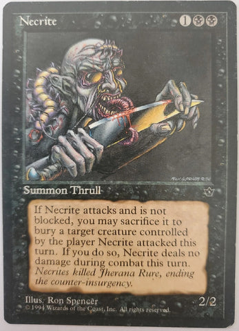 "Necrite" - Magic The Gathering Card - Fallen Empires - Ron Spencer Art