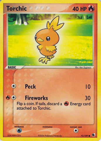 Torchic 73/109 - Pokémon Card - 2003 - NON-Holo