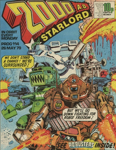2000AD Comic #114, #116, #181, #182, #251, #252 - British Comics - 1980+