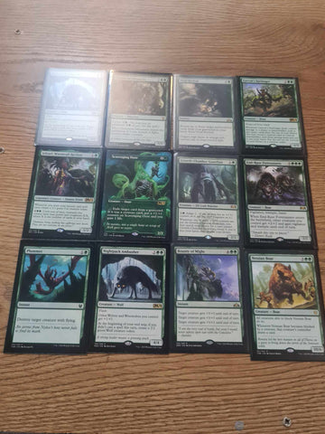 Lot of 12x Rare GREEN Cards - MTG Magic the Gathering - Lot A2