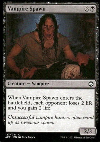 "Vampire Spawn" x4 - Magic The Gathering - AFR - 4-Card Playset