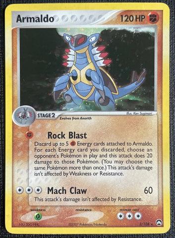 Armaldo 3/108 - Pokémon Card - 2007 - NON-Holo
