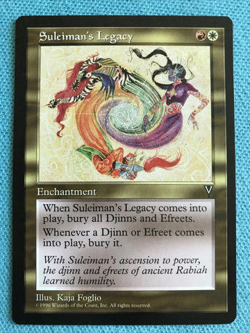 "Suleiman's Legacy" - Magic The Gathering - Visions