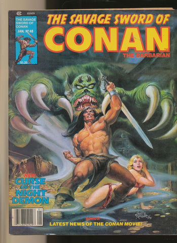 Savage Sword of Conan #48 - Marvel Magazines - 1980