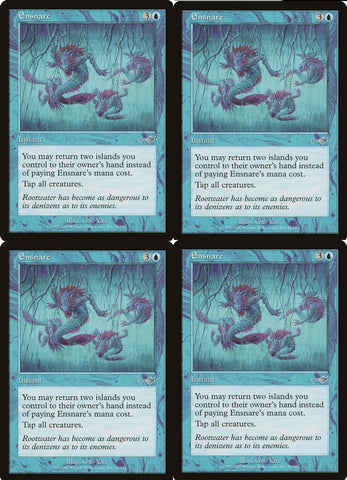 "Ensnare" x4 - Magic The Gathering - Nemesis - 4-Card Playset