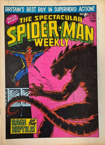 Spider-Man Weekly #358 - #373 (16x Comics RUN) - Marvel/British Comic - 1980