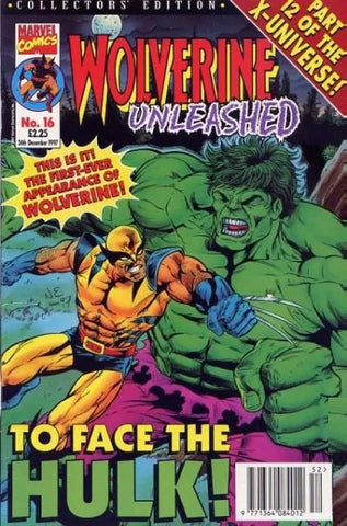 Wolverine Unleashed #16 - Marvel Comics  / British - 1997