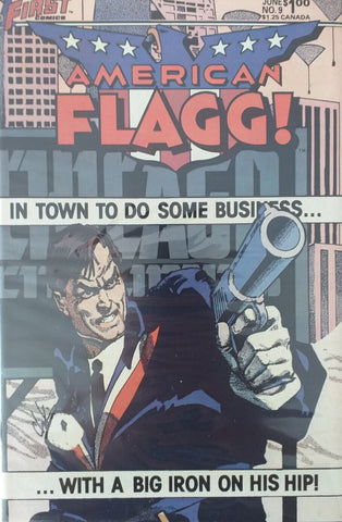 American Flagg! #9 - First Comics - 1988