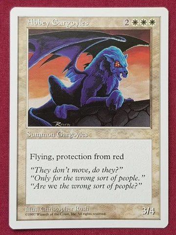 "Abbey Gargoyles" x4 - Magic The Gathering - 5th Edition - 4-Card Playset